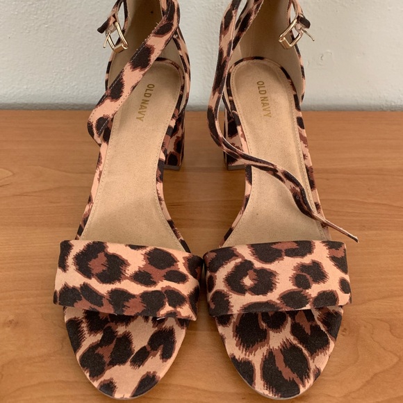 old navy leopard heels